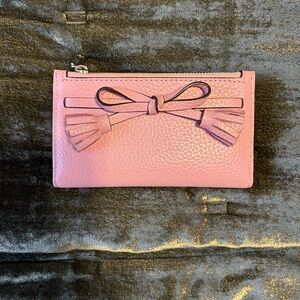 Kate Spade ♠️ Tassel Bow Wallet - Pink